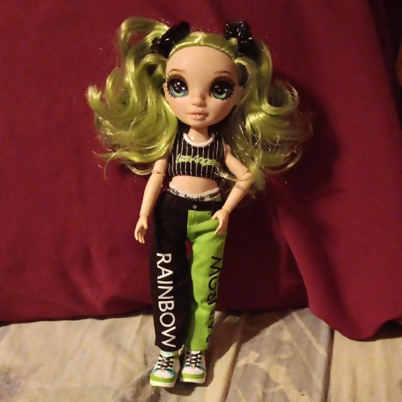 Green and Black Fashion Doll - Picture 1 of 3